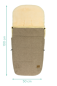 Preview: Fillikid Bernina Wool Fußsack mit 100 Prozent Merino-Lammfell
