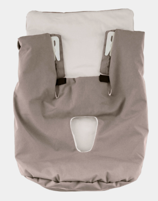 Preview: BeSafe Wind & Weather Cover Dark Sand mit weichem Bio-Baumwollfutter