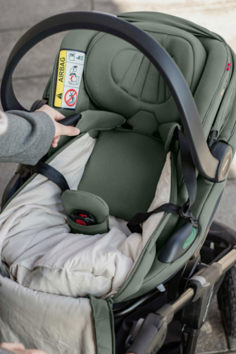 BeSafe Wind & Weather Cover Meadow Green mit weichem Bio-Baumwollfutter