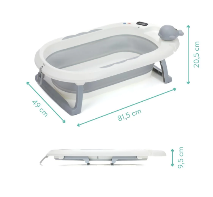 Preview: Fillikid Babybadewanne Beluga  flach zusammenfaltbar