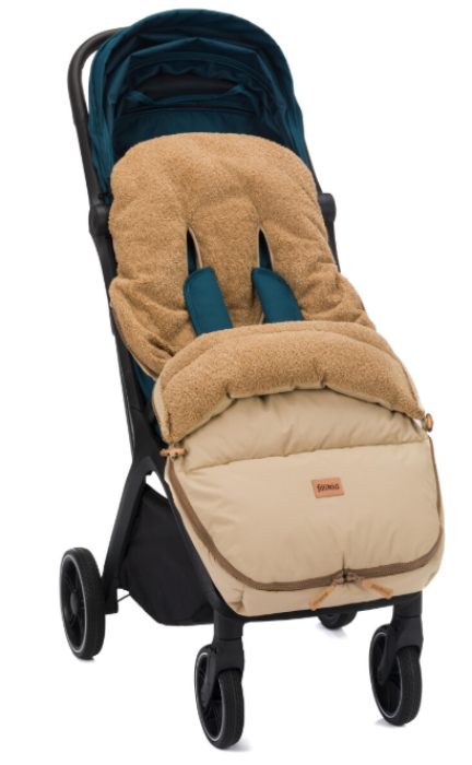 Preview: Fillikid Kinley Teddy Natur mit abnehmbarem Oberteil und Sitzauflage