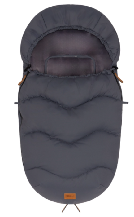 Winterfußsack für Babyschale Nuptse grau