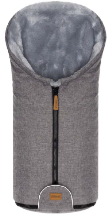 Winterfußsack für Babyschale Pamir Lammfell grau