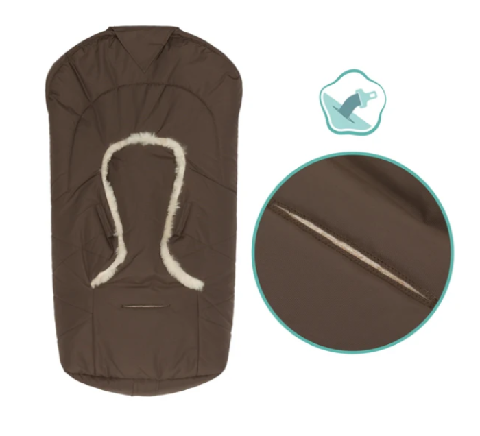 Fillikid Vegan Style Brown Babyfußsack 80 x 45 cm