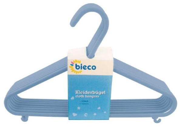 Kleiderbügel trendblau 8er Pack