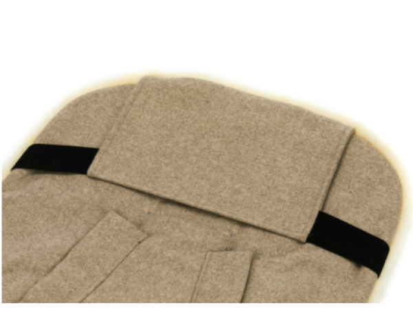 Fillikid Bernina Wool Lammfell-Fußsack im Kinderwagen