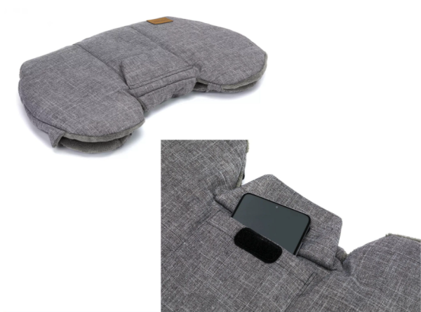 Fillikid Kalix Grau Melange mit praktischer Utensilientasche