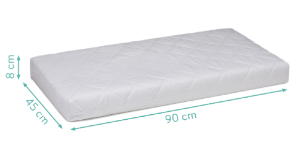 Beistellbett - Set für Boxspringbetten Buche weiß