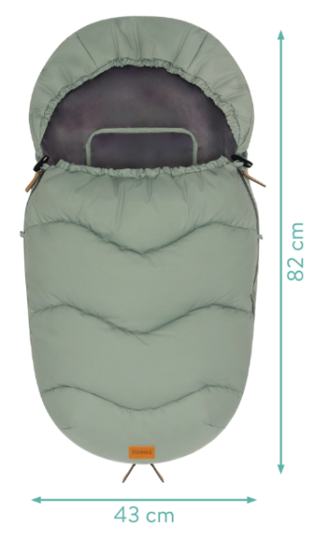 Winterfußsack für Babyschale Nuptse salbei