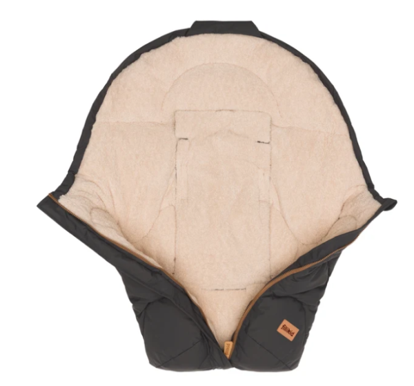 Fillikid Torre grauer Winterfußsack mit Teddyfleece