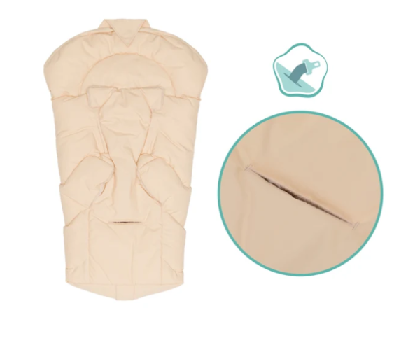 Fillikid Torre Babyfußsack mit abnehmbarem Kunstfellkragen