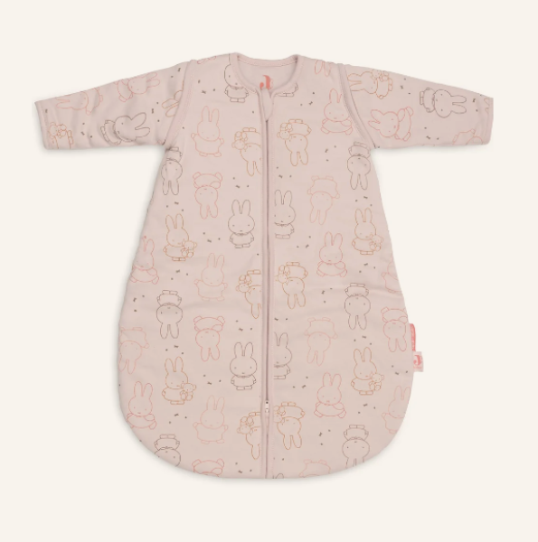 Jollein Miffy Moments Schlafsack Silk Rose 60 cm mit abnehmbaren Ärmeln